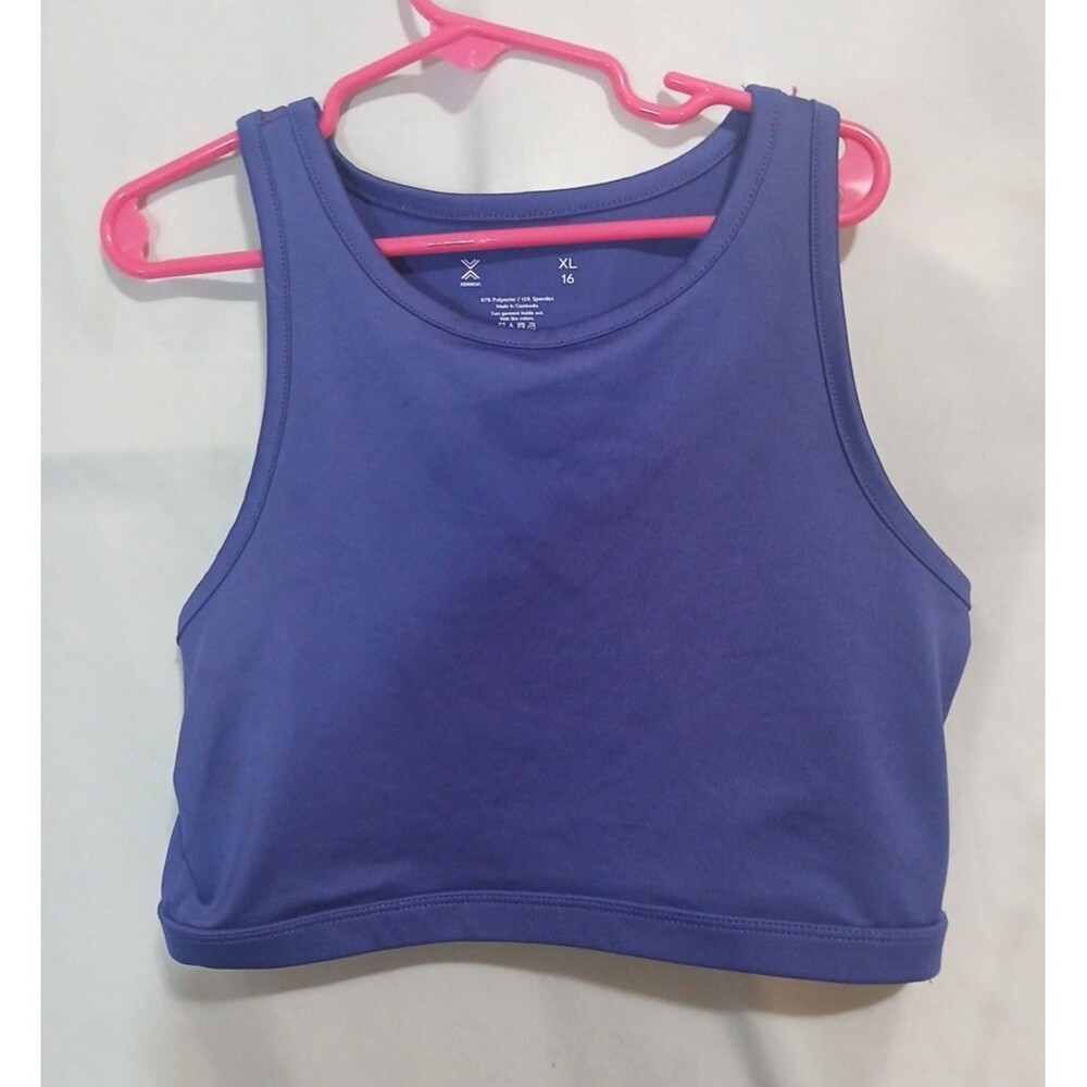 Xersion Girls Sport Bra Xl (16 ) Purple